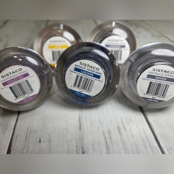 Sistaco Mineral Bond Nail Powder Set - Black, Blue, Gold, Purple - Picture 5 of 11